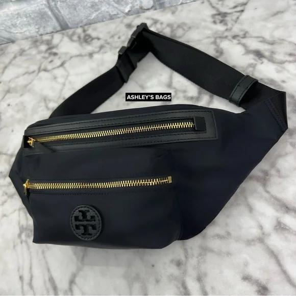 Tory Burch Nylon Belt Bag Fanny Pack In Black - Picture 4 of 8